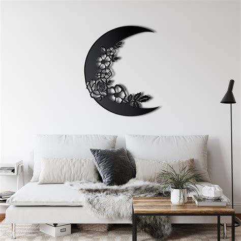 Metal Half Moon Decor 